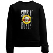 Детский свитшот с надписью и лого Guns n` roses